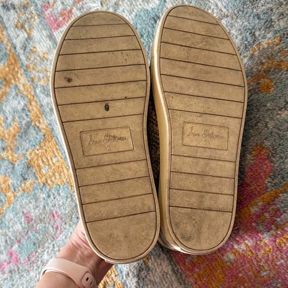 Sam Edelman “Ethyl” Snake Print Sneakers - Cream and Black - Picture 8 of 8